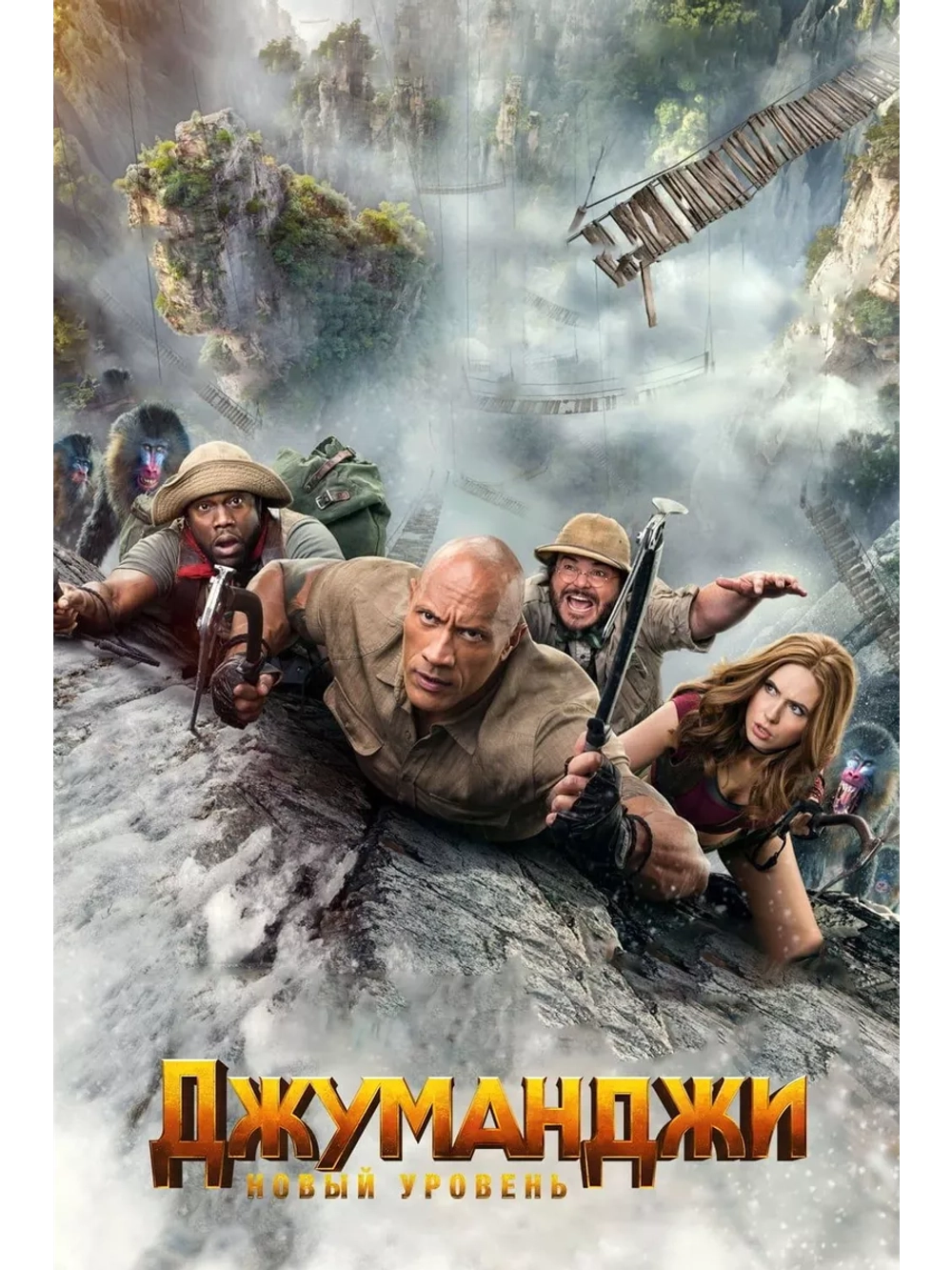 Джуманджи: Новый уровень (2019) (DVD-R)