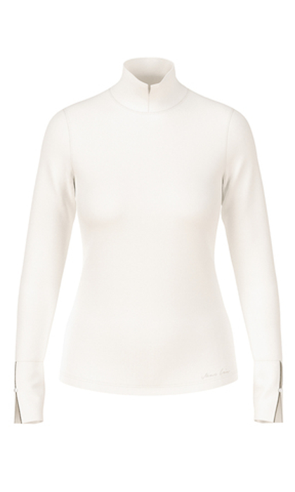 Marc Cain Водолазка из хлопка с декоративными разрезами