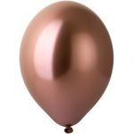 B Шар хром 12" / 30 см розовое золото Glossy Rose Gold (БГ-17)