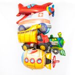 Шар (38''/97 см) Фигура, Подводная лодка, Оранжевый, 1 шт.