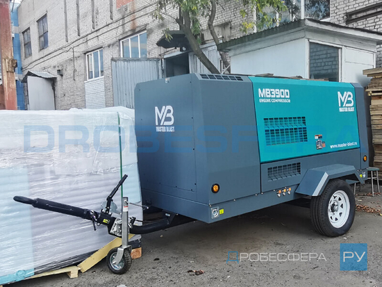 Дизельный винтовой компрессор MB390D MasterBlast передвижной