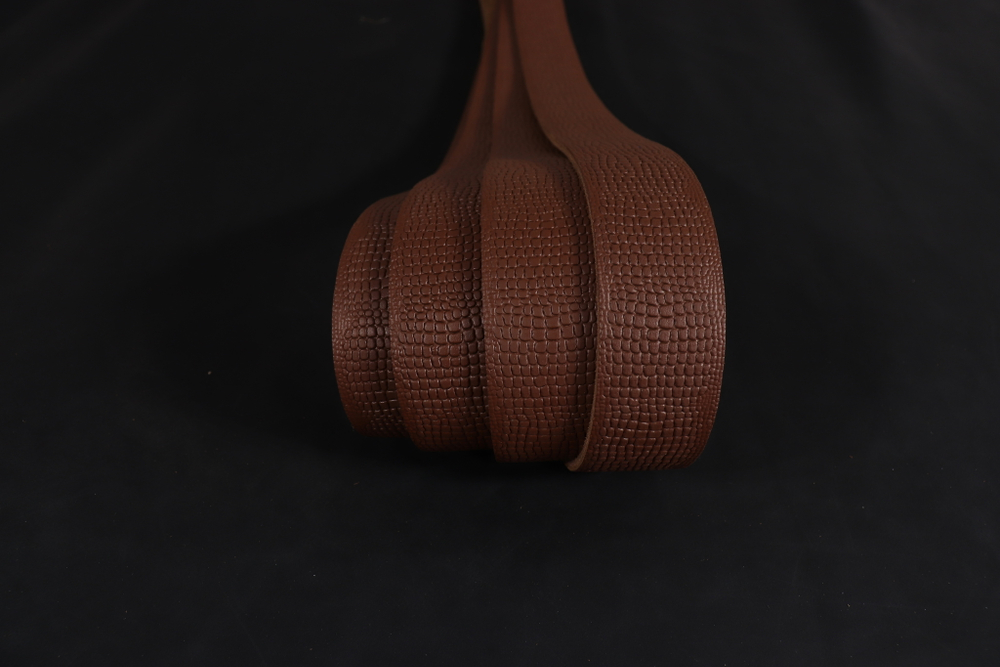 Ременная заготовка Шоколад с лицевой отделкой + плита Геккон