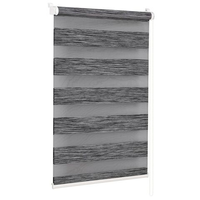 Рулонная штора День и ночь, 160х68 см, шир.крепл. 72 см, графит, СРШ-01МК-4306