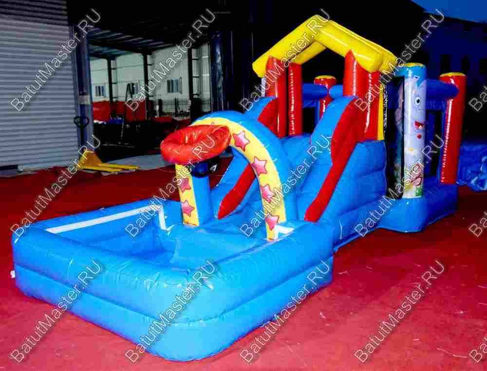 Детский надувной батут "Цирковой слоник"