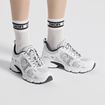 Женские кроссовки Dior Chrono Sneaker — бело‑чёрные