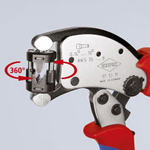 Twistor T Пресс-клещи для контактных гильз DIN 46228 1+4, обжим: трапециевидный, поворот 360°, 0.14-