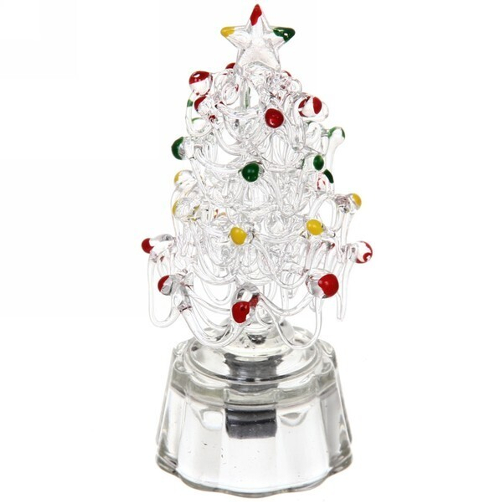 Фигурка с подсветкой «Елочка ажурная», 9,5 см