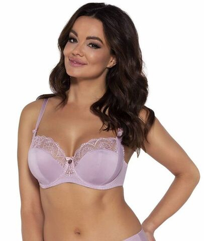 Розовый бюстгальтер с мягкими чашечками на косточках (Размер: 80E) (Цвет: розовый)