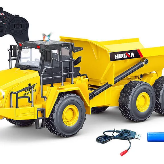 Радиоуправляемый грузовик карьерный самосвал HUI NA TOYS масштаб 1:16 2.4G - HN1553