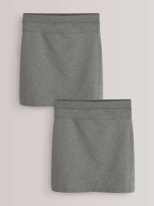 Юбка школьная для девочки Next M82-232, 2 шт., Серый