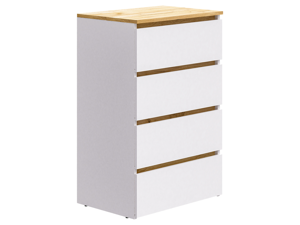 Комод-28 Белый/Кр.золотой