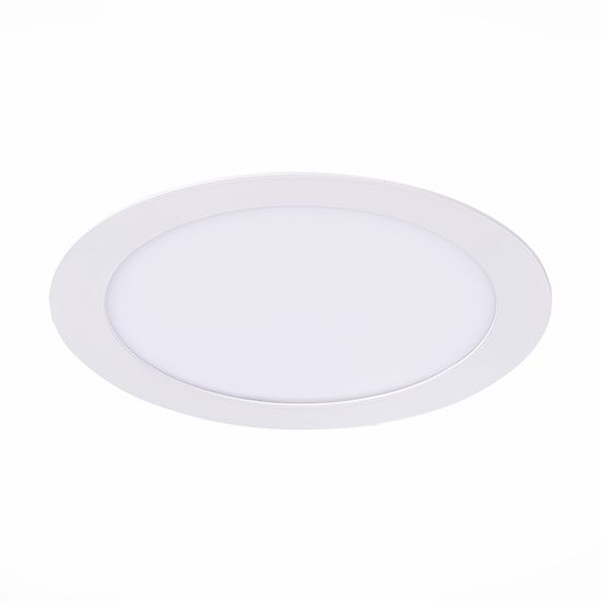 ST209.538.15 Св-к встр. Белый LED 1*15W 3000K 1 020Lm Ra80 110° IP20 D190xH8 90-265V Встраиваемые светильники