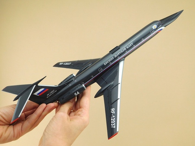 Модель самолета Ту-134 УБЛ (М1:100, ВМФ России, RF-12037, 54)