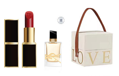 Набор декоративной косметики Tom Ford Black Tube Flame Enchanting Makeup Sets Easy To Blend Moisturizing Lipstick Perfume/Loose Powder