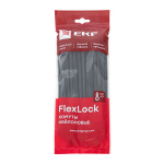 Хомут P6.6 стандартный (ч), 4.8x200 (100шт) FlexLock EKF