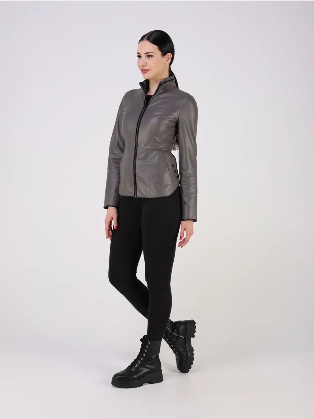 Кожаная куртка демисезонная двухсторонняя натуральная