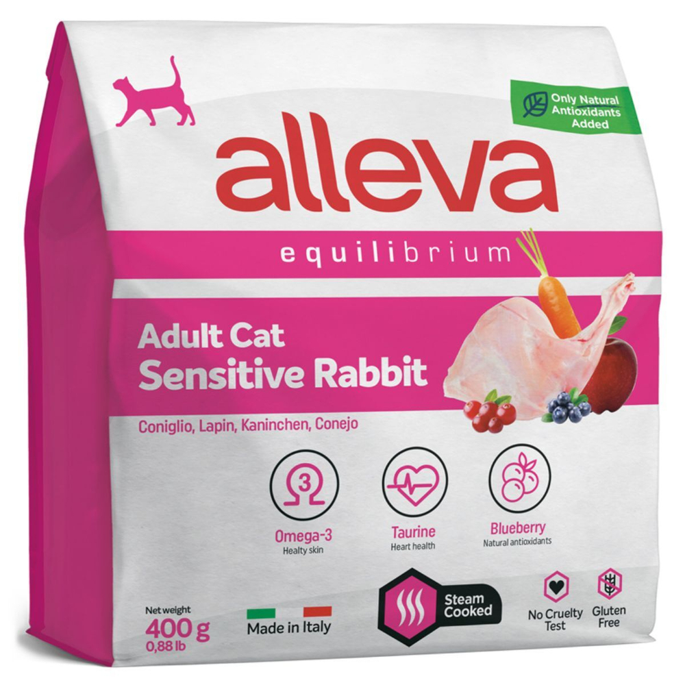 Сухой корм супер-премиум класса Аллева Alleva Equilibrium Sensitive Venison с олениной,400 г
