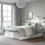 Комплект изголовья двуспальной кровати - NORDLI IKEA/ НОРДЛИ ИКЕА, 160x200 см, белый