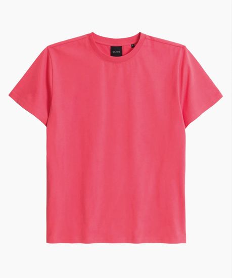 Футболка мужская с коротким рукавом Atlantic NMT-033, хлопок, коралловый