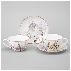 ЧАЙНЫЙ НАБОР LEFARD "МОРОЗКО" НА 2 ПЕР. 4 ПР. 300 МЛ (КОР=12НАБ.)