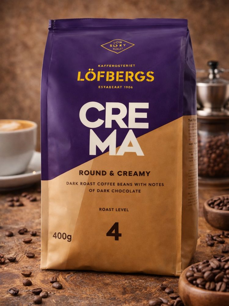 Кофе в зернах Lofbergs Crema 1 кг