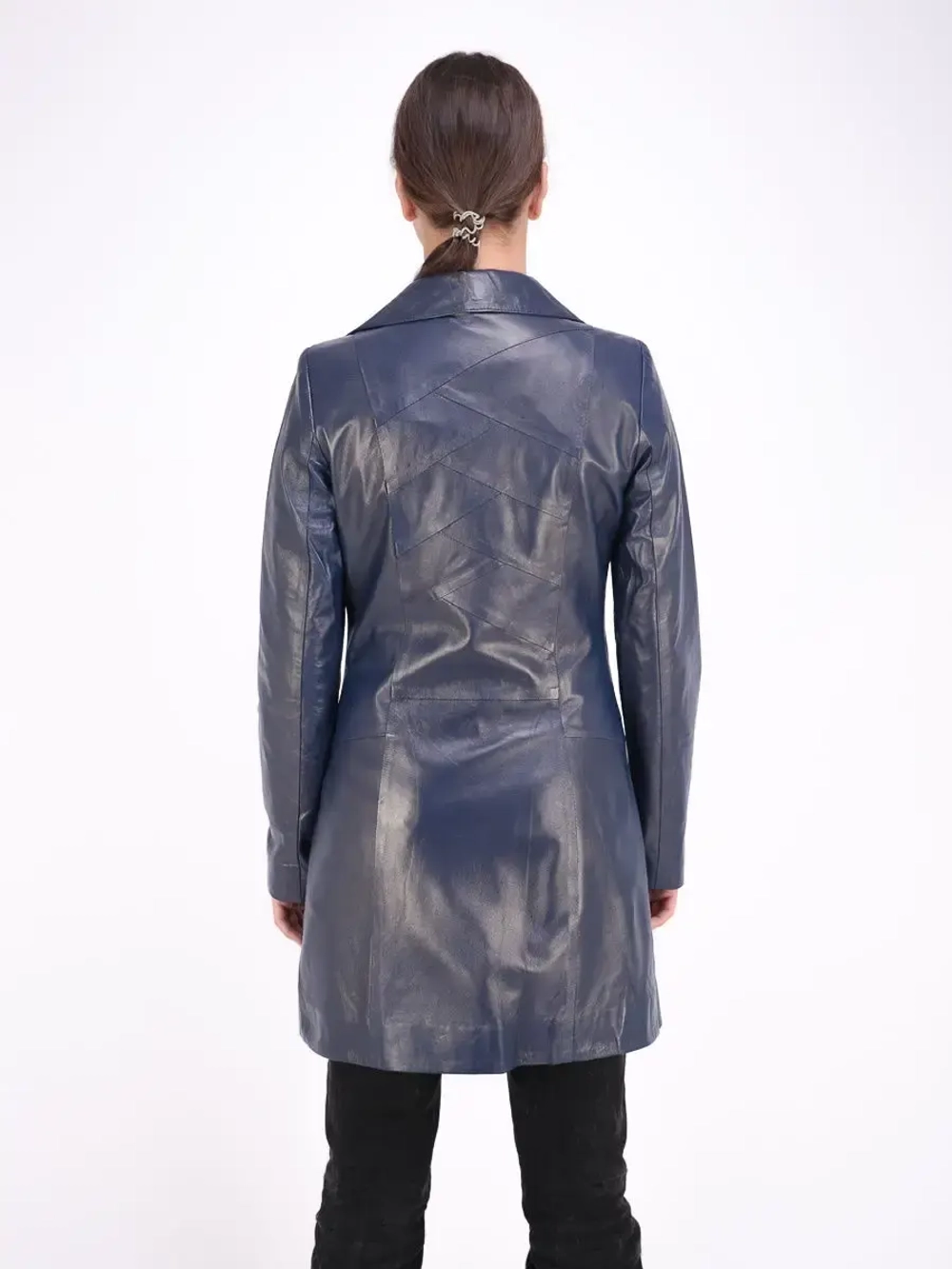 Женский кожаный плащ/натуральная кожа/Турция