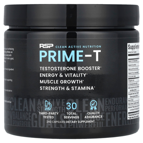 RSP Nutrition, Prime-T`` 240 капсул