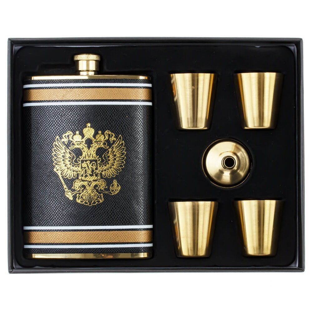 GAEM Набор из 5-ти предм.: фляжка 250 мл, L9,5 W3 H15 см