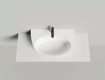 Раковина Salini ALDA WALL 03 140313G 71 из искусственного камня S-Sense, белая глянцевая