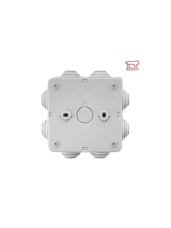 Коробка распределительная КМР-030-031 85х85х40 IP55 с крышкой для прямого монтажа 8 мембранных вводов сер. EKF plc-kmr-030-031