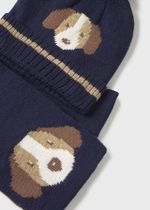 шапка с шарфом