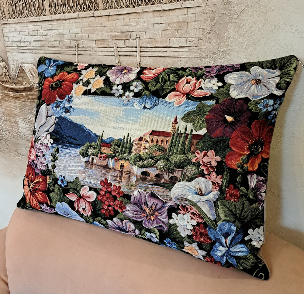 Декоративная гобеленовая наволочка для интерьерной подушки Мечта 68х47