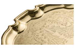 Поднос 31см Queen Anne Чиппендейл золотой