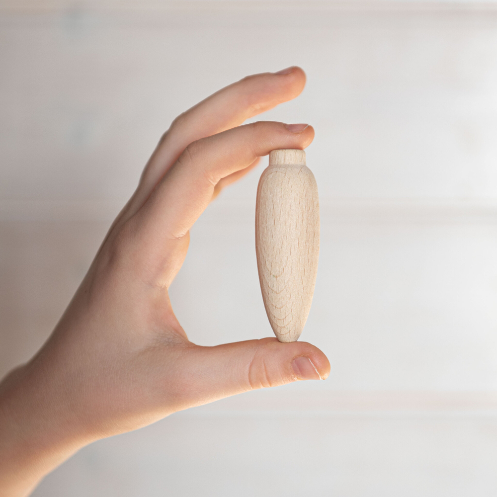 Счетный материал 12 морковок в льняном мешочке неокрашенные, Леснушки