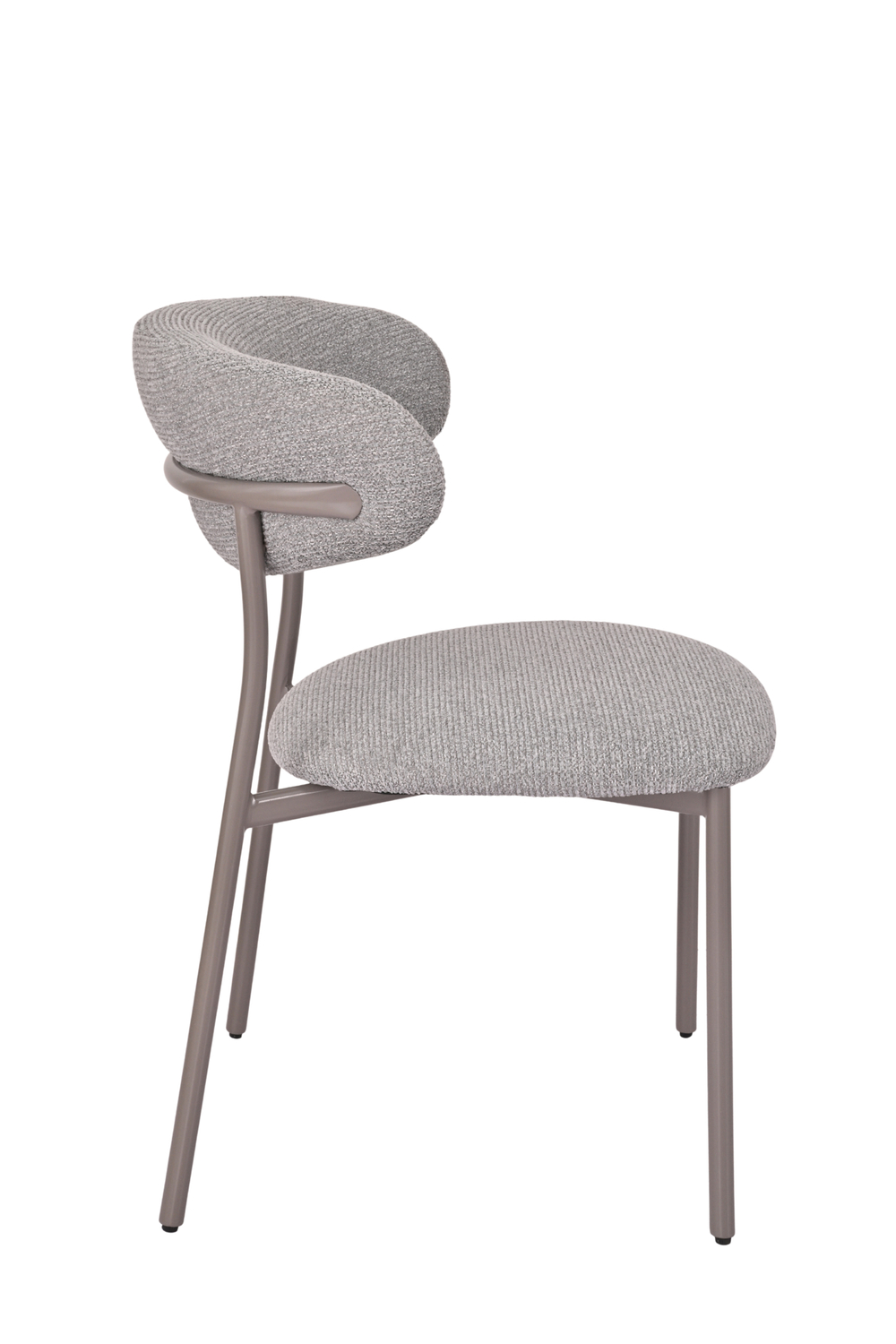 Стул обеденный Ayla серый серые ножки