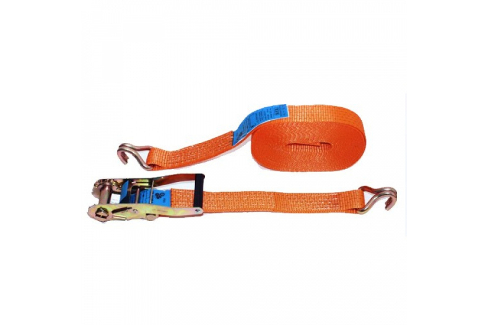 Ремень стяжной 5 / 10 тн, РС 3 м x 100 мм, полиэстер, с крюками, храповиком | СибТаль