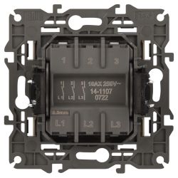 14-1107-02 ЭРА Выключатель тройной, 10АХ-250В, IP20, Эра Elegance, сл.кость | Elegance Слоновая кость