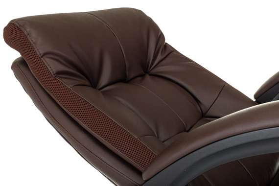 Кресло руководителя Бюрократ CH-824MSG-BF коричневый эко.кожа/ткань крестов. пластик подст.для ног