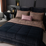 Комплект постельного белья на резинке Сатин Velouria Luxe с Одеялом VLR004