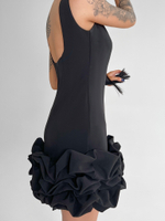 Платье AiZmode 04 укороченное с открытой спиной и воланом