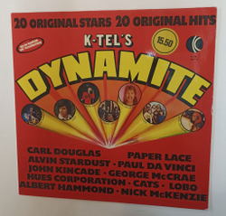 Винтажная виниловая пластинка LP Сборник K Tels Dynamite (Germany 1975)