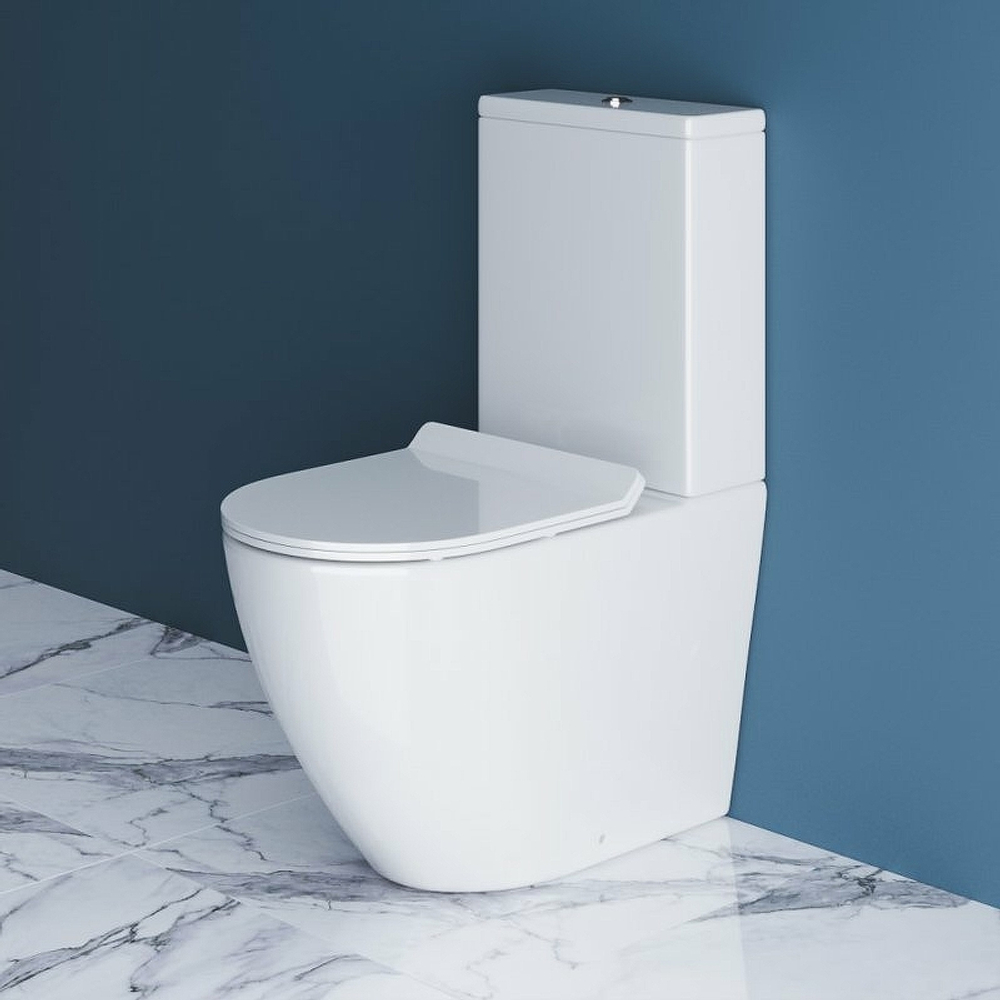 Унитаз компакт BelBagno Sfera-R BB2141CPR без бачка и сиденья