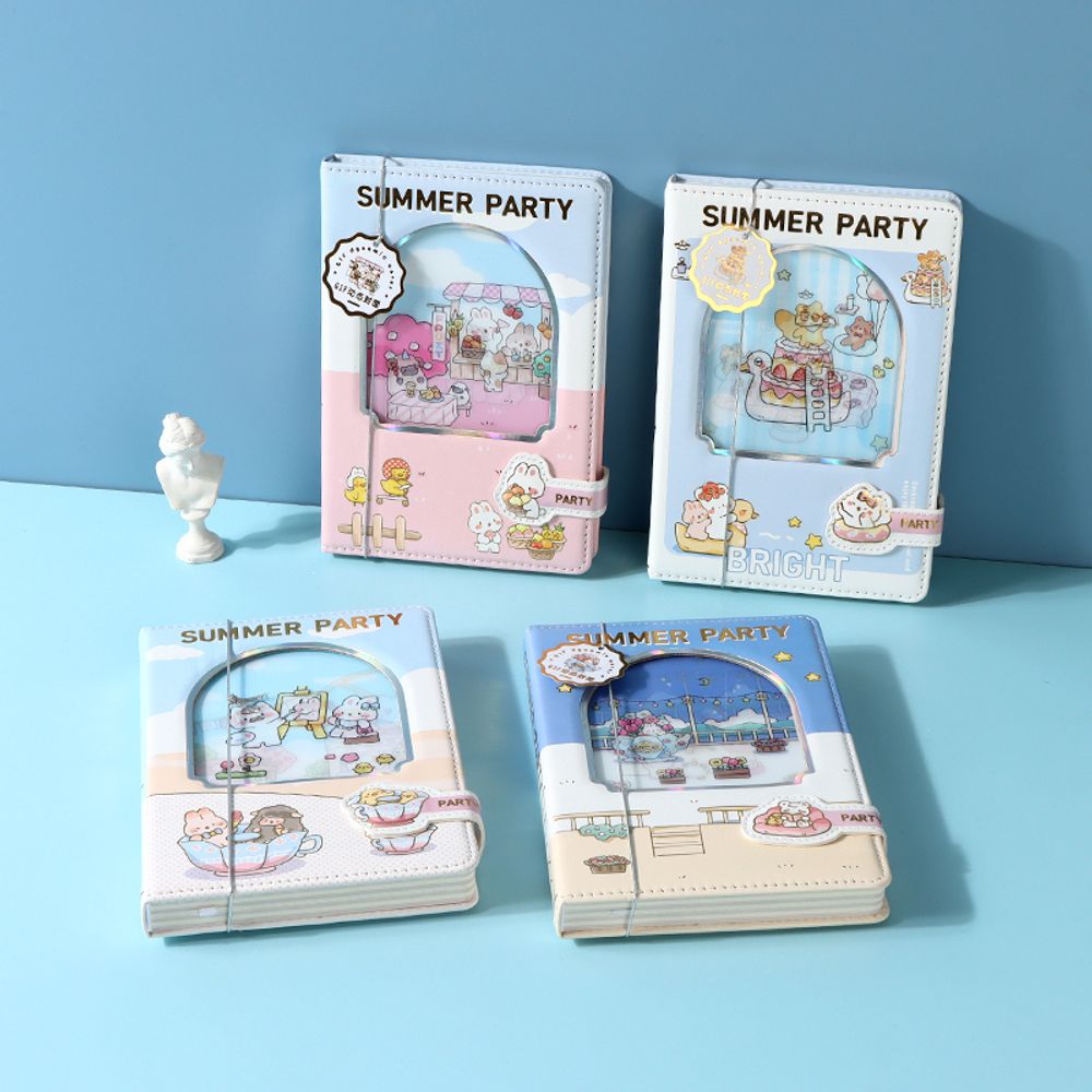 Скетчбук в твердом переплете 128×186 мм, Summer Party