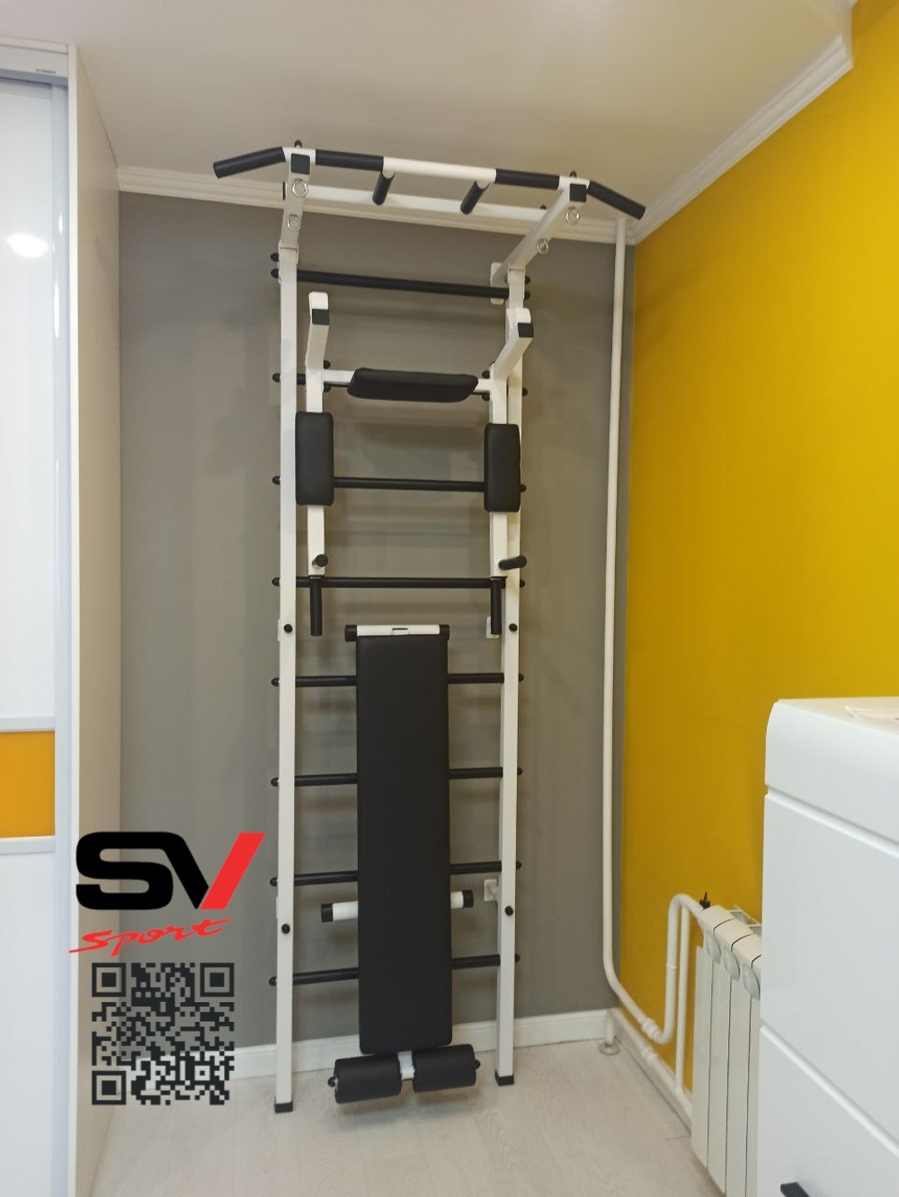 Монтаж шведской стенки Sv Sport в пеноблочные, газоблочные стены