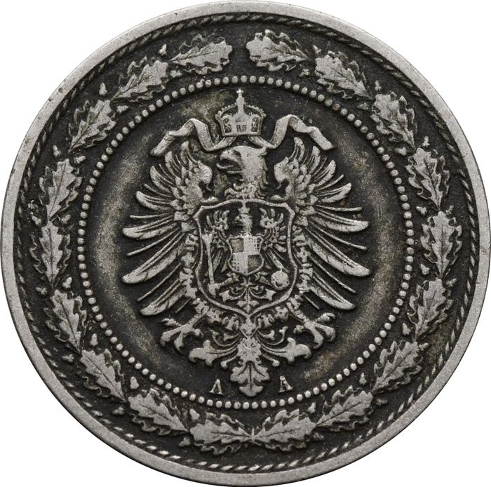 20 пфеннигов 1888 Германская империя "A"