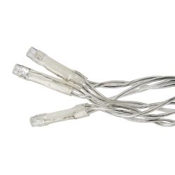 ULD-B12006-195-TTK BLUE-WHITE IP44 Бахрома светодиодная с эффектом мерцания. 12м. Соединяемая. 195 светодиодов. Синий и белый свет. Провод прозрачный. ТМ Uniel