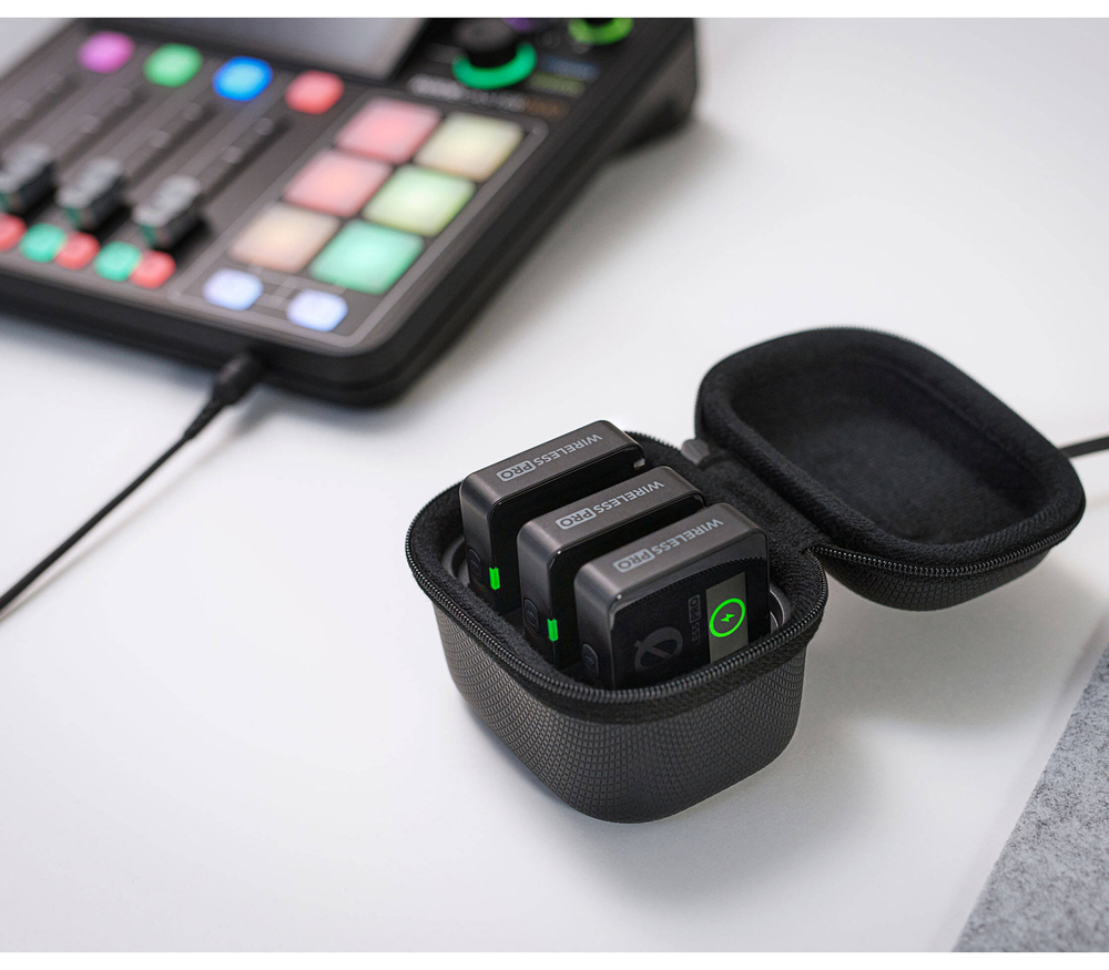 Беспроводная система RODE Wireless PRO, TX+TX+RX, 32 бита, 3.5 мм + USB-C + Lightning
