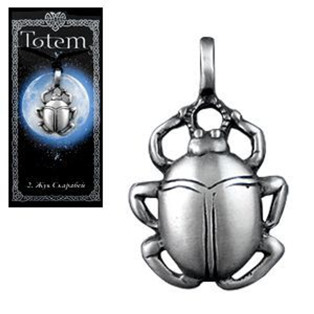 Амулет Totem № 02 Жук Скарабей, английское олово