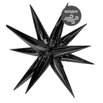 Шар фольгированный Звезда 3D 104 см (Черный)