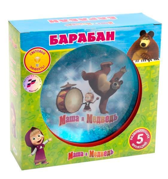 Барабан Персонажи &quot;Маша и медведь&quot;, &quot;Играем вместе&quot; B672011-R2